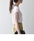 SHIPS any:〈洗濯機可能〉シアー 裏毛 クルーネック フレンチ スリーブ TEE