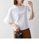 SHIPS any:〈洗濯機可能〉フリル スリーブ クルーネック コンパクト TEE