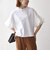 SHIPS any:〈洗濯機可能〉フリル スリーブ クルーネック コンパクト TEE