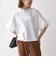 SHIPS any:〈洗濯機可能〉フリル スリーブ クルーネック コンパクト TEE