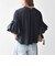 SHIPS any:〈洗濯機可能〉フリル スリーブ クルーネック コンパクト TEE