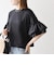 SHIPS any:〈洗濯機可能〉フリル スリーブ クルーネック コンパクト TEE