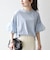 SHIPS any:〈洗濯機可能〉フリル スリーブ クルーネック コンパクト TEE