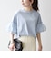 SHIPS any:〈洗濯機可能〉フリル スリーブ クルーネック コンパクト TEE
