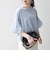 SHIPS any:〈洗濯機可能〉フリル スリーブ クルーネック コンパクト TEE