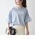 SHIPS any:〈洗濯機可能〉フリル スリーブ クルーネック コンパクト TEE