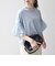 SHIPS any:〈洗濯機可能〉フリル スリーブ クルーネック コンパクト TEE