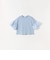 SHIPS any:〈洗濯機可能〉フリル スリーブ クルーネック コンパクト TEE