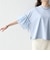 SHIPS any:〈洗濯機可能〉フリル スリーブ クルーネック コンパクト TEE