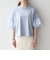 SHIPS any:〈洗濯機可能〉フリル スリーブ クルーネック コンパクト TEE