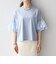 SHIPS any:〈洗濯機可能〉フリル スリーブ クルーネック コンパクト TEE