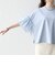 SHIPS any:〈洗濯機可能〉フリル スリーブ クルーネック コンパクト TEE