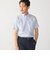 SHIPS:〈接触冷感〉ICE COTTON パナマ ストライプ ボタンダウン 半袖 シャツ