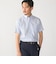 SHIPS:〈接触冷感〉ICE COTTON パナマ ストライプ ボタンダウン 半袖 シャツ