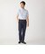 SHIPS:〈接触冷感〉ICE COTTON パナマ ストライプ ボタンダウン 半袖 シャツ