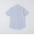 SHIPS:〈接触冷感〉ICE COTTON パナマ ストライプ ボタンダウン 半袖 シャツ