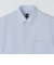SHIPS:〈接触冷感〉ICE COTTON パナマ ストライプ ボタンダウン 半袖 シャツ