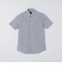 SHIPS:〈接触冷感〉ICE COTTON パナマ ストライプ ボタンダウン 半袖 シャツ