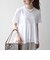 《予約》SHIPS any:〈洗濯機可能〉ジャージー ダブルヘム ペプラム TEE