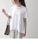 《予約》SHIPS any:〈洗濯機可能〉ジャージー ダブルヘム ペプラム TEE