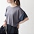 《予約》SHIPS any:〈手洗い可能〉カノコ チュール コンビ ワイド TEE