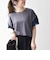 《予約》SHIPS any:〈手洗い可能〉カノコ チュール コンビ ワイド TEE