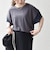 《予約》SHIPS any:〈手洗い可能〉カノコ チュール コンビ ワイド TEE