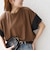 《予約》SHIPS any:〈手洗い可能〉カノコ チュール コンビ ワイド TEE
