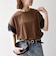 《予約》SHIPS any:〈手洗い可能〉カノコ チュール コンビ ワイド TEE