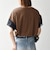 《予約》SHIPS any:〈手洗い可能〉カノコ チュール コンビ ワイド TEE