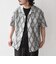 【WEB限定】SHIPS Colors:レース ジャカード オープンカラー シャツ◇