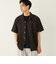 【WEB限定】SHIPS Colors:レース ジャカード オープンカラー シャツ◇