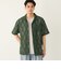 【WEB限定】SHIPS Colors:レース ジャカード オープンカラー シャツ◇