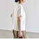 《予約》quaranciel:〈洗濯機可能〉ライト ポンチ バッグ ボタン ショートスリーブ TEE