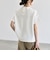 《予約》quaranciel:〈洗濯機可能〉ライト ポンチ バッグ ボタン ショートスリーブ TEE