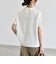 《予約》quaranciel:〈洗濯機可能〉ライト ポンチ バッグ ボタン ショートスリーブ TEE