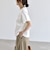 《予約》quaranciel:〈洗濯機可能〉ライト ポンチ バッグ ボタン ショートスリーブ TEE