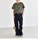《予約》quaranciel:〈洗濯機可能〉ライト ポンチ バッグ ボタン ショートスリーブ TEE