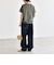 《予約》quaranciel:〈洗濯機可能〉ライト ポンチ バッグ ボタン ショートスリーブ TEE