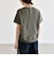 《予約》quaranciel:〈洗濯機可能〉ライト ポンチ バッグ ボタン ショートスリーブ TEE