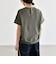 《予約》quaranciel:〈洗濯機可能〉ライト ポンチ バッグ ボタン ショートスリーブ TEE