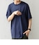 SHIPS any:〈接触冷感/吸水速乾/UVカット/遮熱〉Raylock ダブルフェイス ポケット Tシャツ