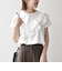 《予約》SHIPS any:〈洗濯機可能〉ジャージー フリル TEE