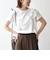 《予約》SHIPS any:〈洗濯機可能〉ジャージー フリル TEE