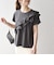 《予約》SHIPS any:〈洗濯機可能〉ジャージー フリル TEE