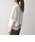 《予約》SHIPS any:〈洗濯機可能〉ジップ レース ヘム ハーフスリーブ TEE