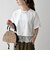 《予約》SHIPS any:〈洗濯機可能〉ジップ レース ヘム ハーフスリーブ TEE
