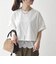 《予約》SHIPS any:〈洗濯機可能〉ジップ レース ヘム ハーフスリーブ TEE