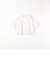 《予約》SHIPS any:〈洗濯機可能〉ジップ レース ヘム ハーフスリーブ TEE