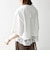 《一部予約》SHIPS any:〈洗濯機可能〉ジップ レース ヘム ハーフスリーブ TEE